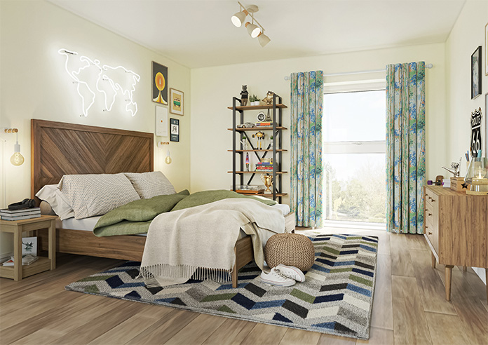 Silver Birch, Sapphire - Made to Measure Curtains - Image 8